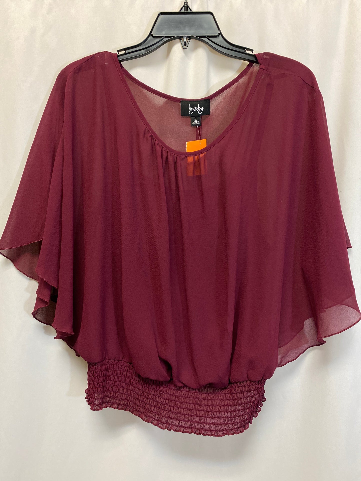 Top Short Sleeve By By & By In Purple, Size: Xl