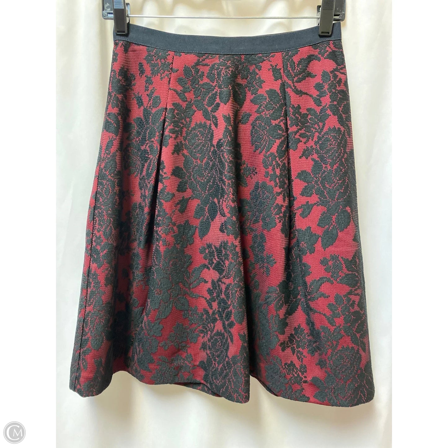 Skirt Midi By White House Black Market In Maroon, Size: 2