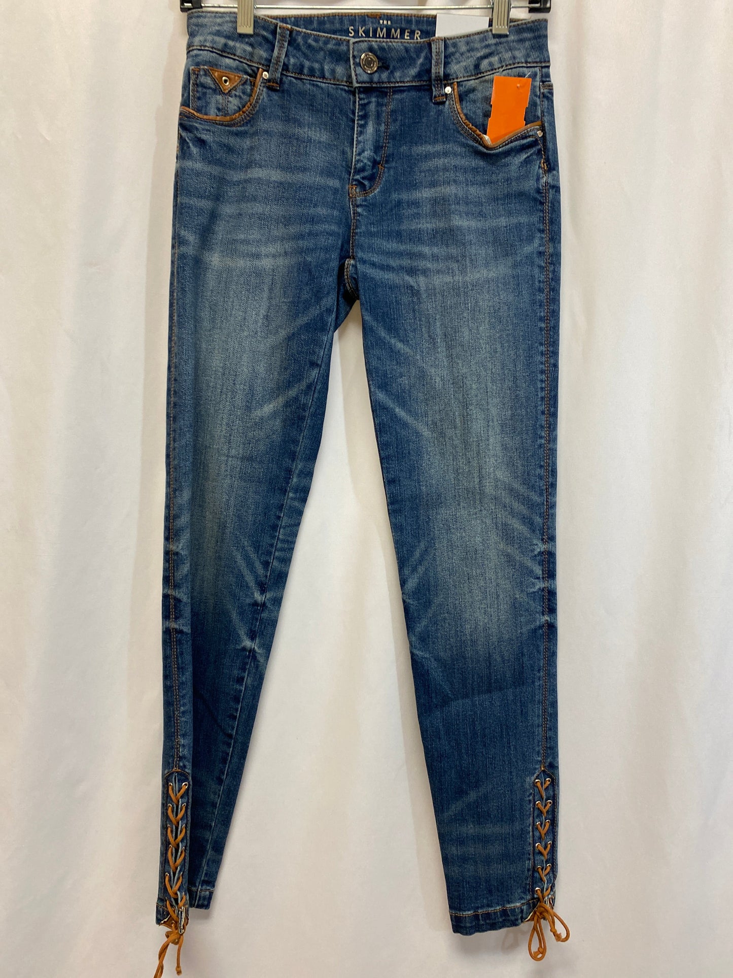 Jeans Skinny By White House Black Market In Blue Denim, Size: 0