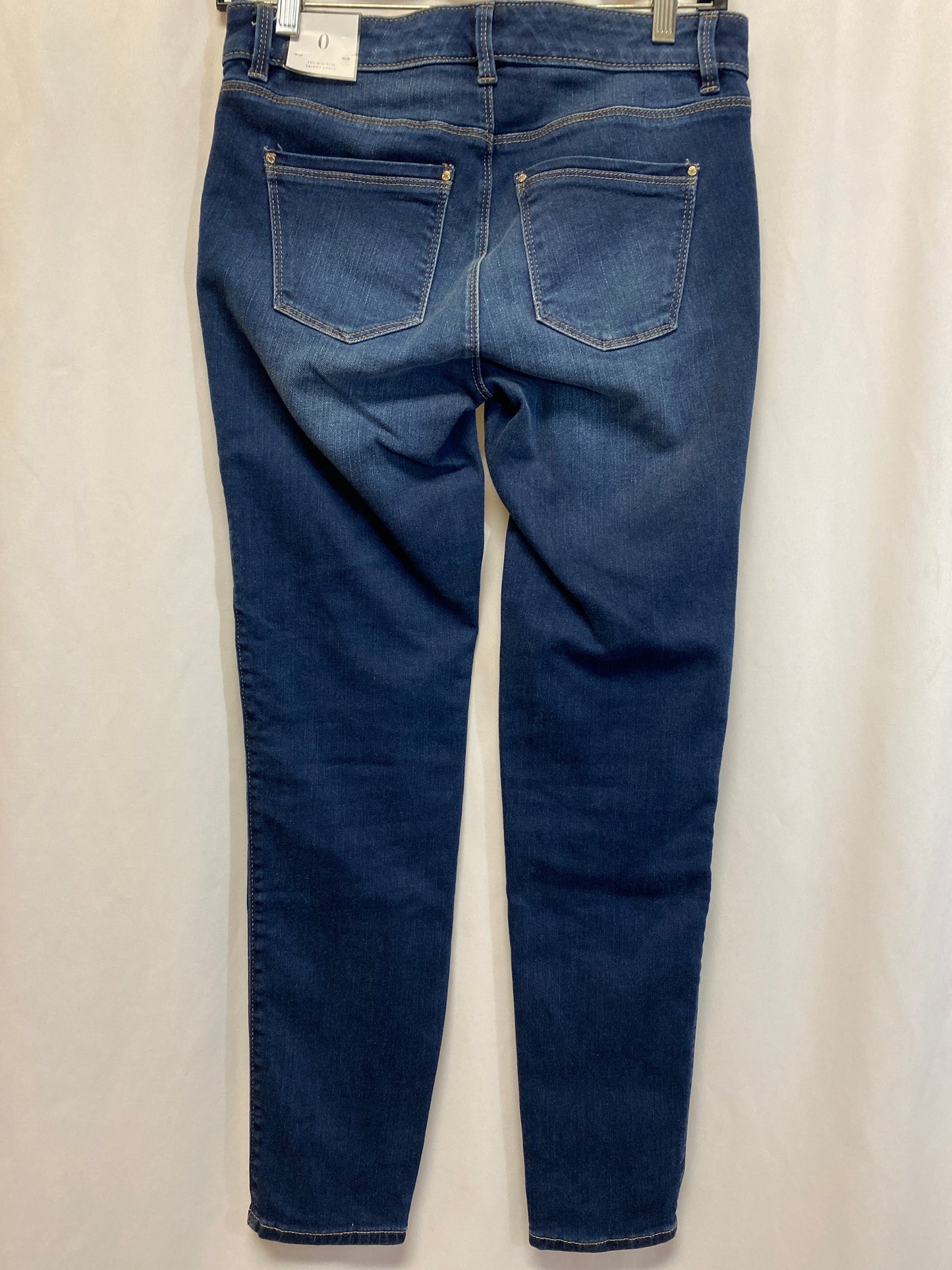 Jeans Skinny By White House Black Market In Blue Denim, Size: 0