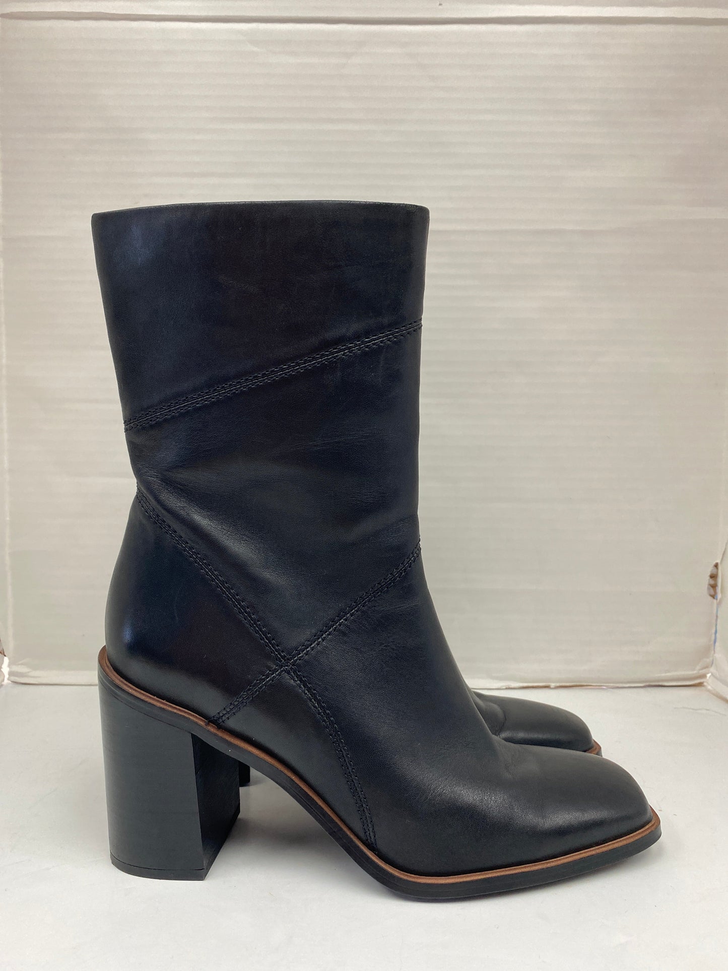 Boots Ankle Heels By Franco Sarto In Black, Size: 11