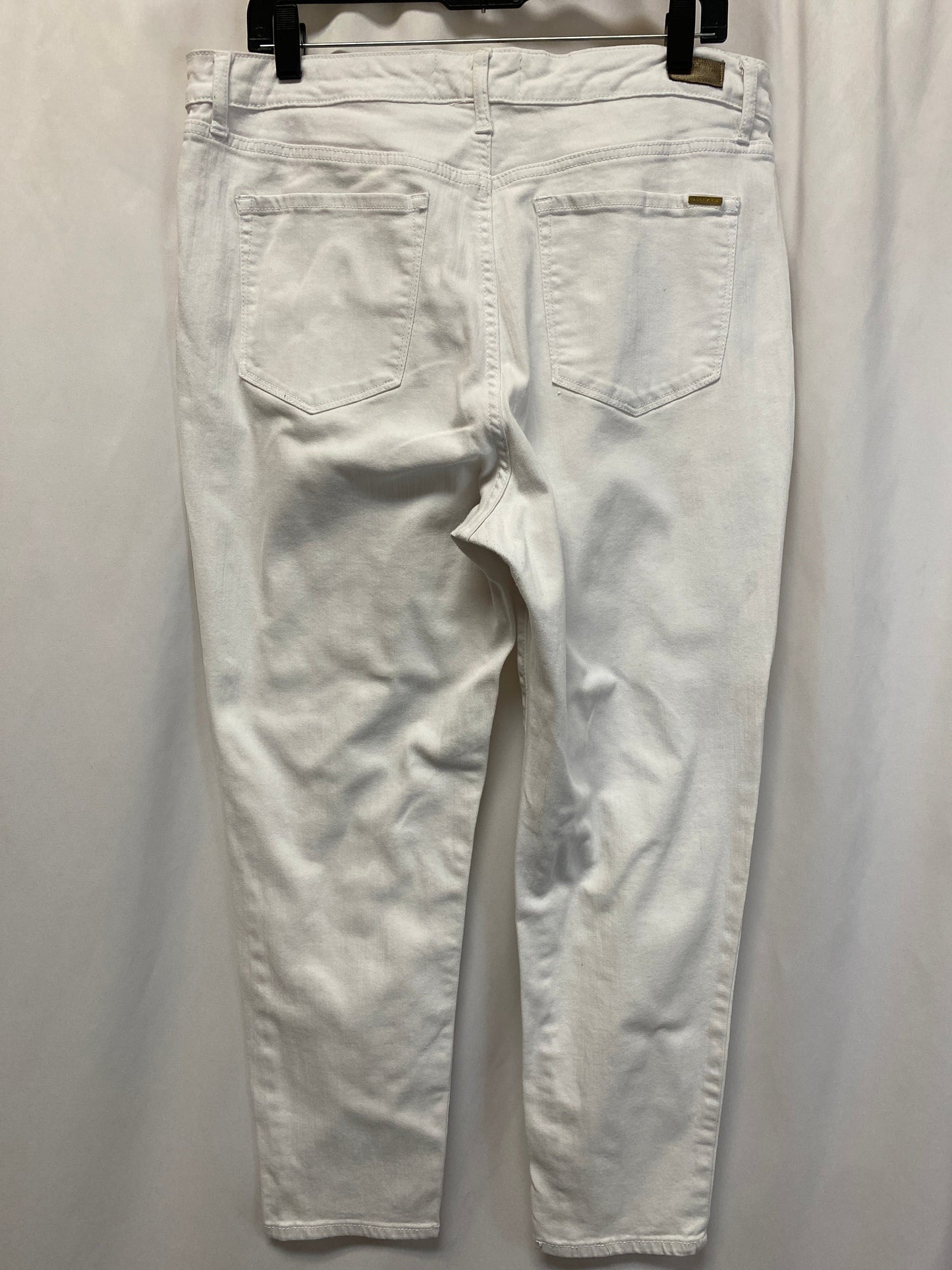 Jeans Skinny By Anne Klein In White, Size: 16