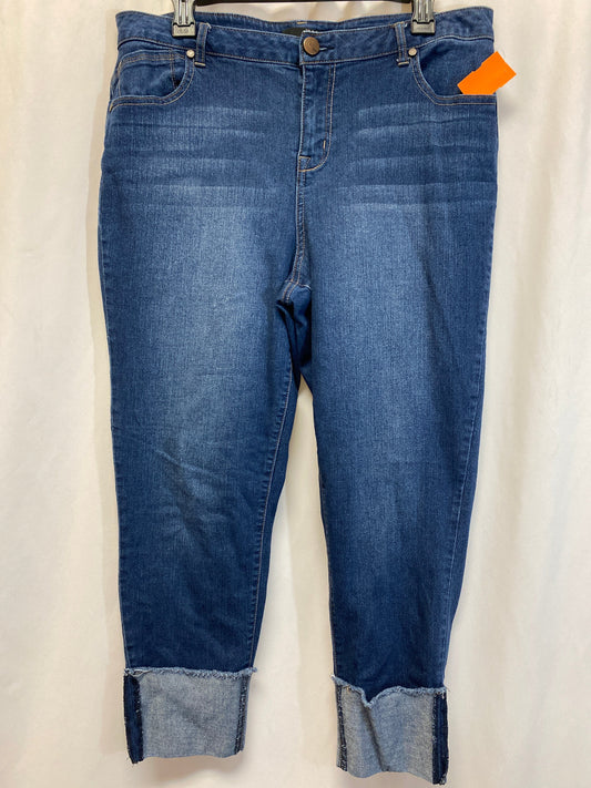 Jeans Cropped By 1822 Denim In Blue Denim, Size: 16