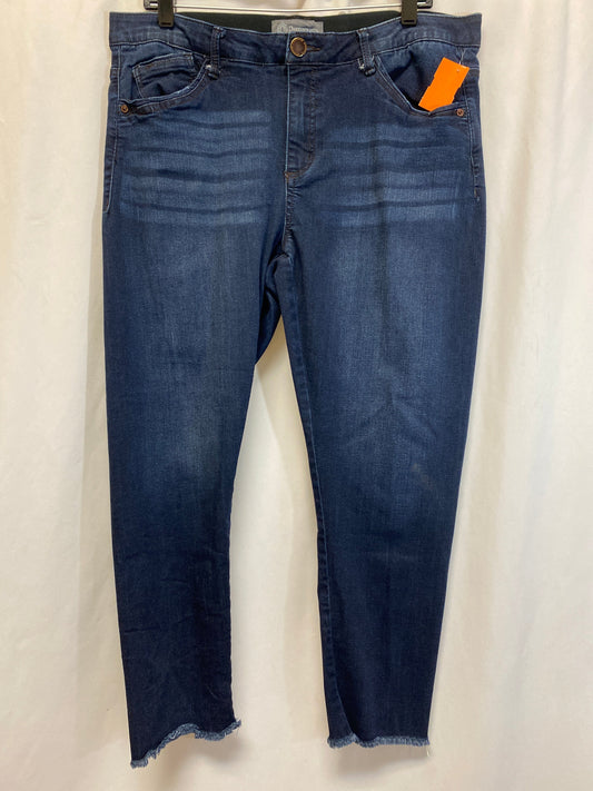 Jeans Cropped By Democracy In Blue Denim, Size: 16