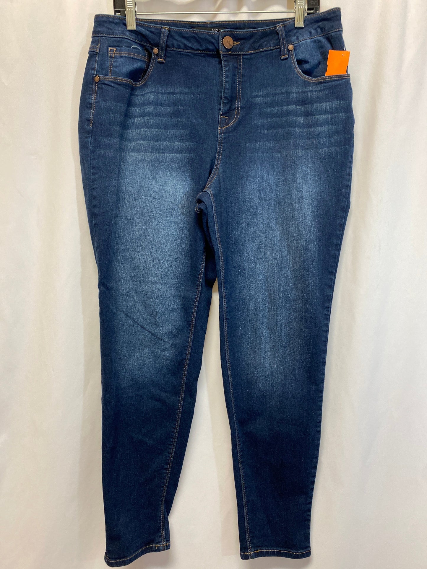 Jeans Skinny By 1822 Denim In Blue Denim, Size: 16