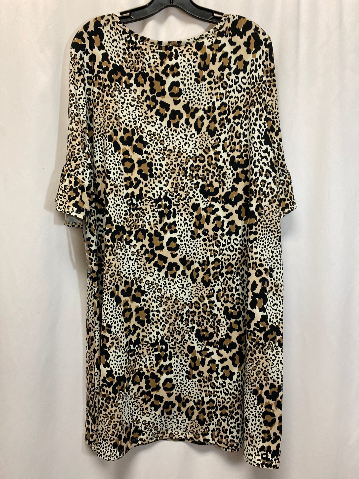 Dress Casual Midi By New Directions In Animal Print, Size: Xl