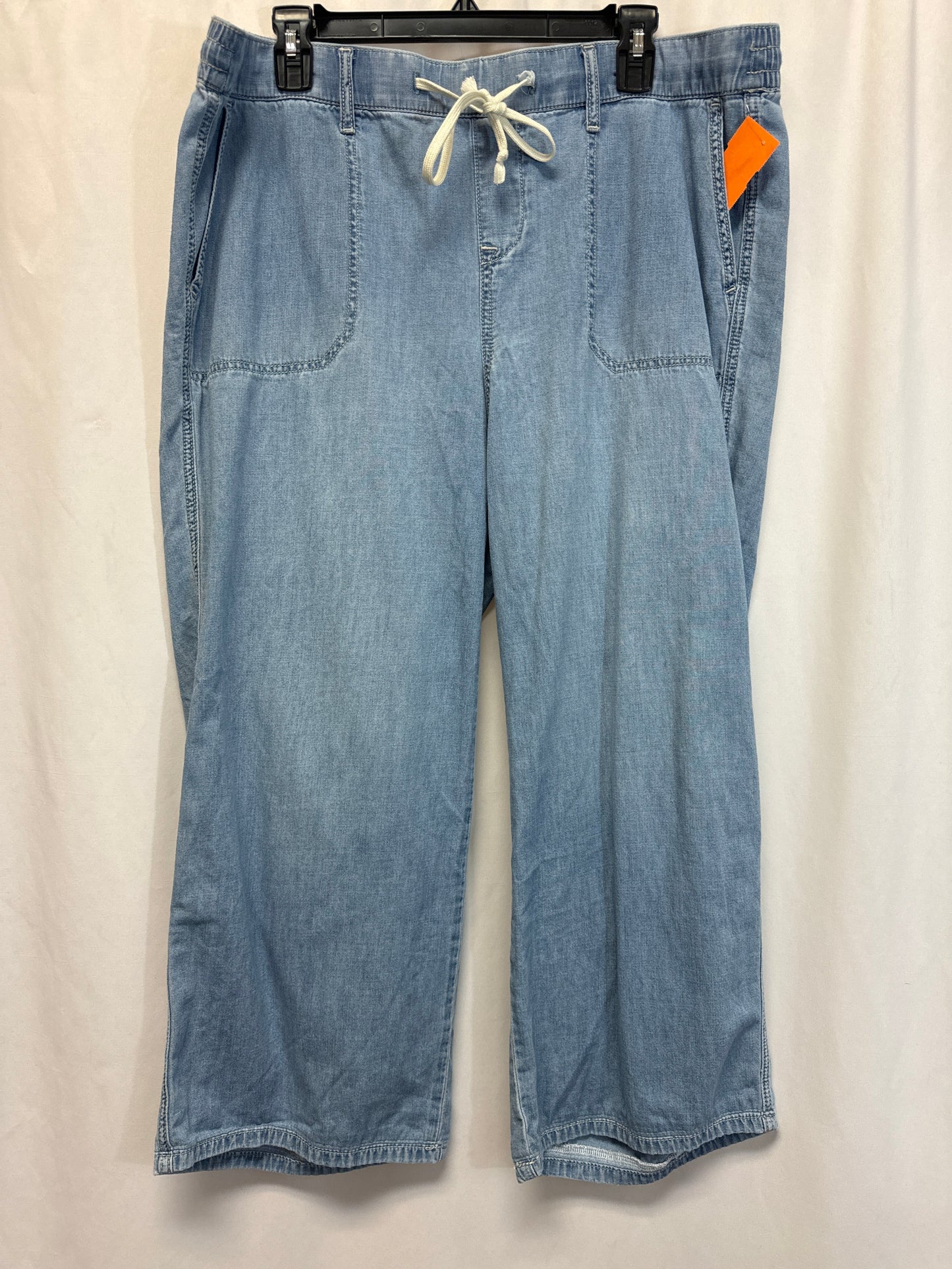 Pants Cropped By Torrid In Blue Denim, Size: 1x