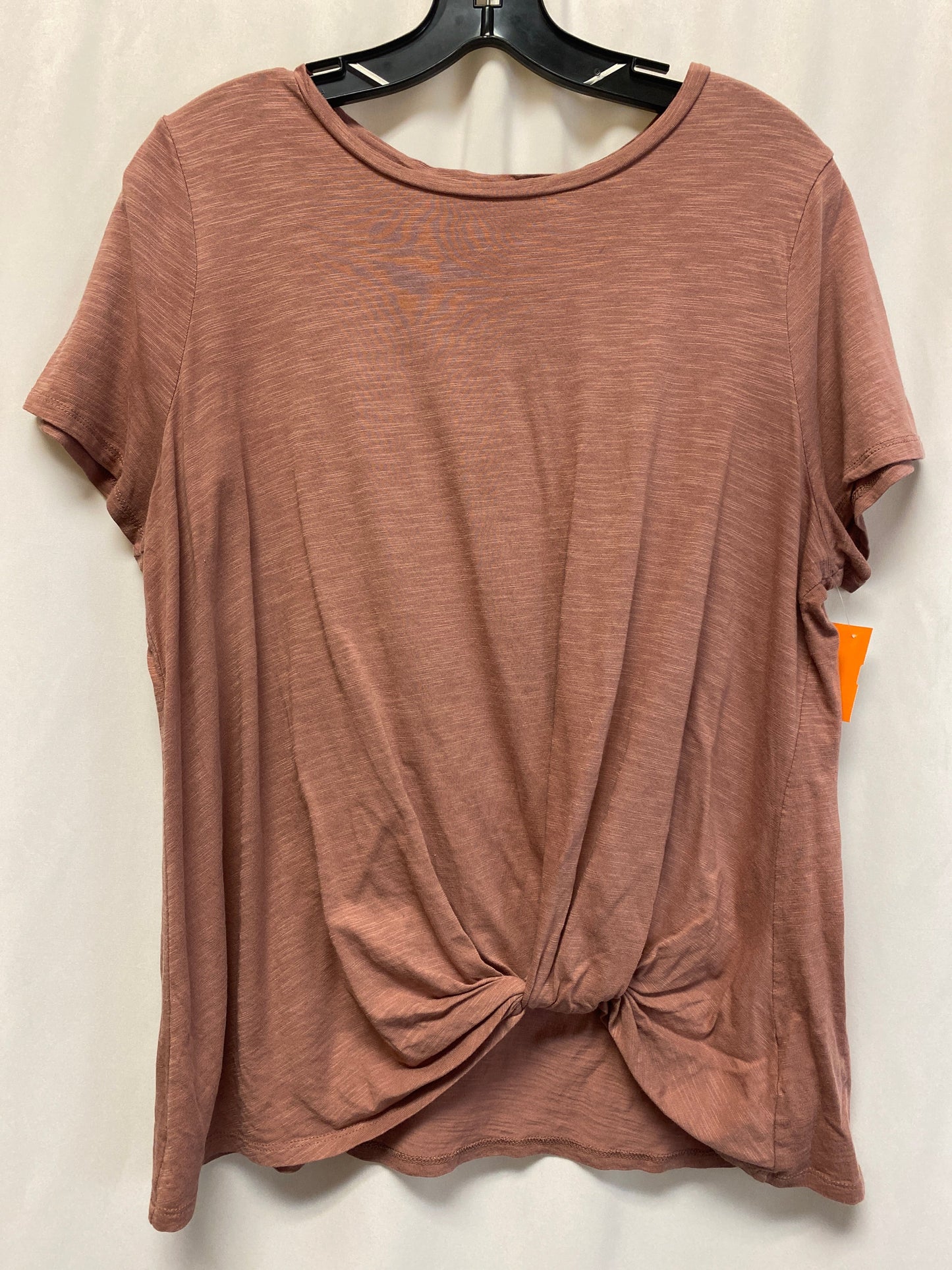 Top Short Sleeve By Maurices In Mauve, Size: Xxl