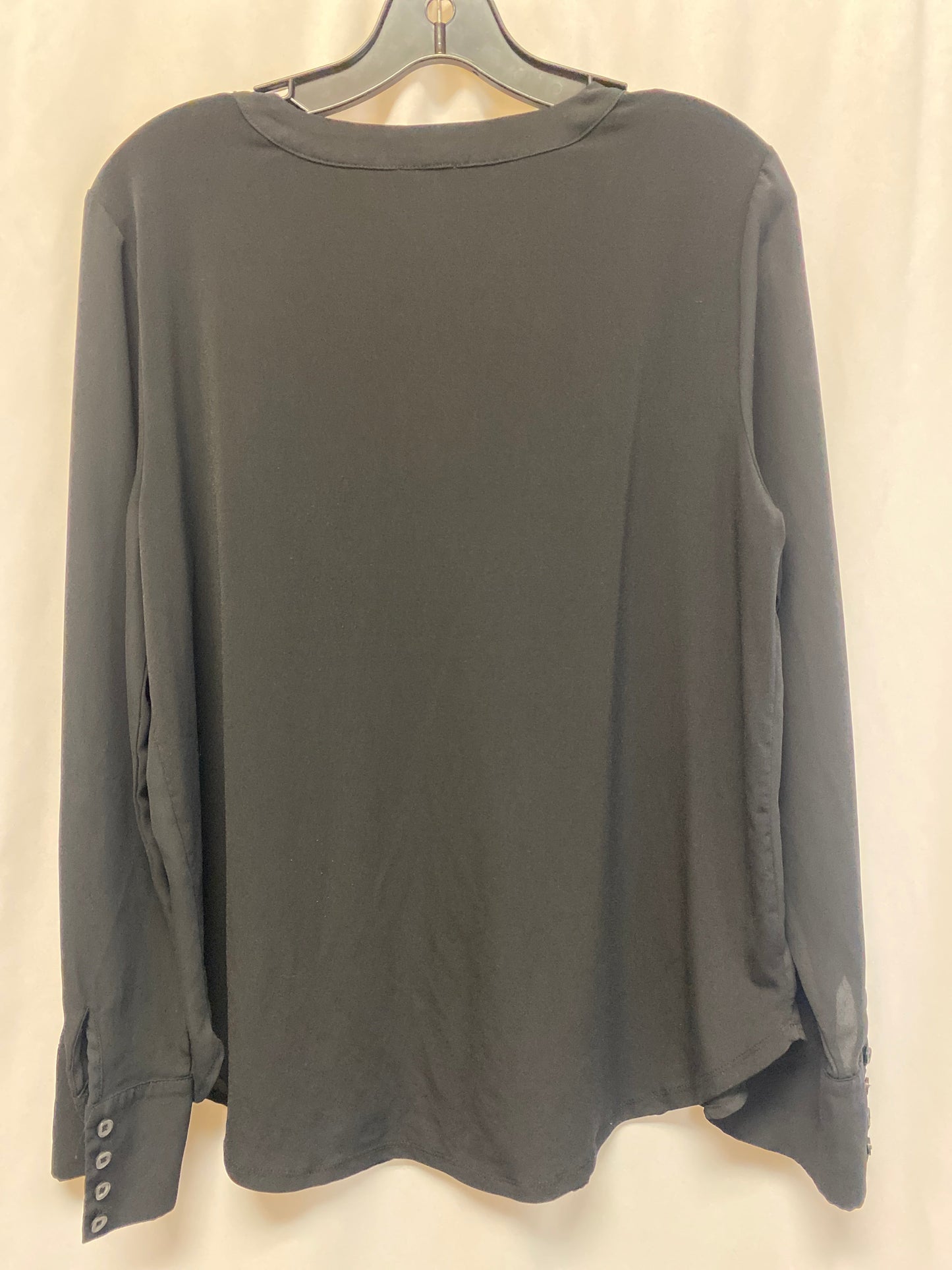 Top Long Sleeve By Ann Taylor In Black, Size: M