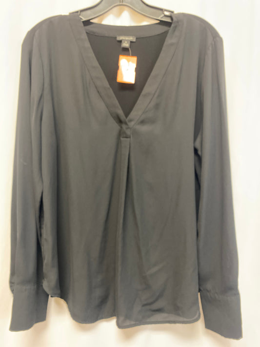 Top Long Sleeve By Ann Taylor In Black, Size: M