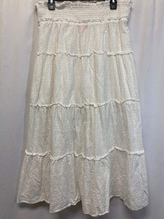 Skirt Midi By Aeropostale In White, Size: L