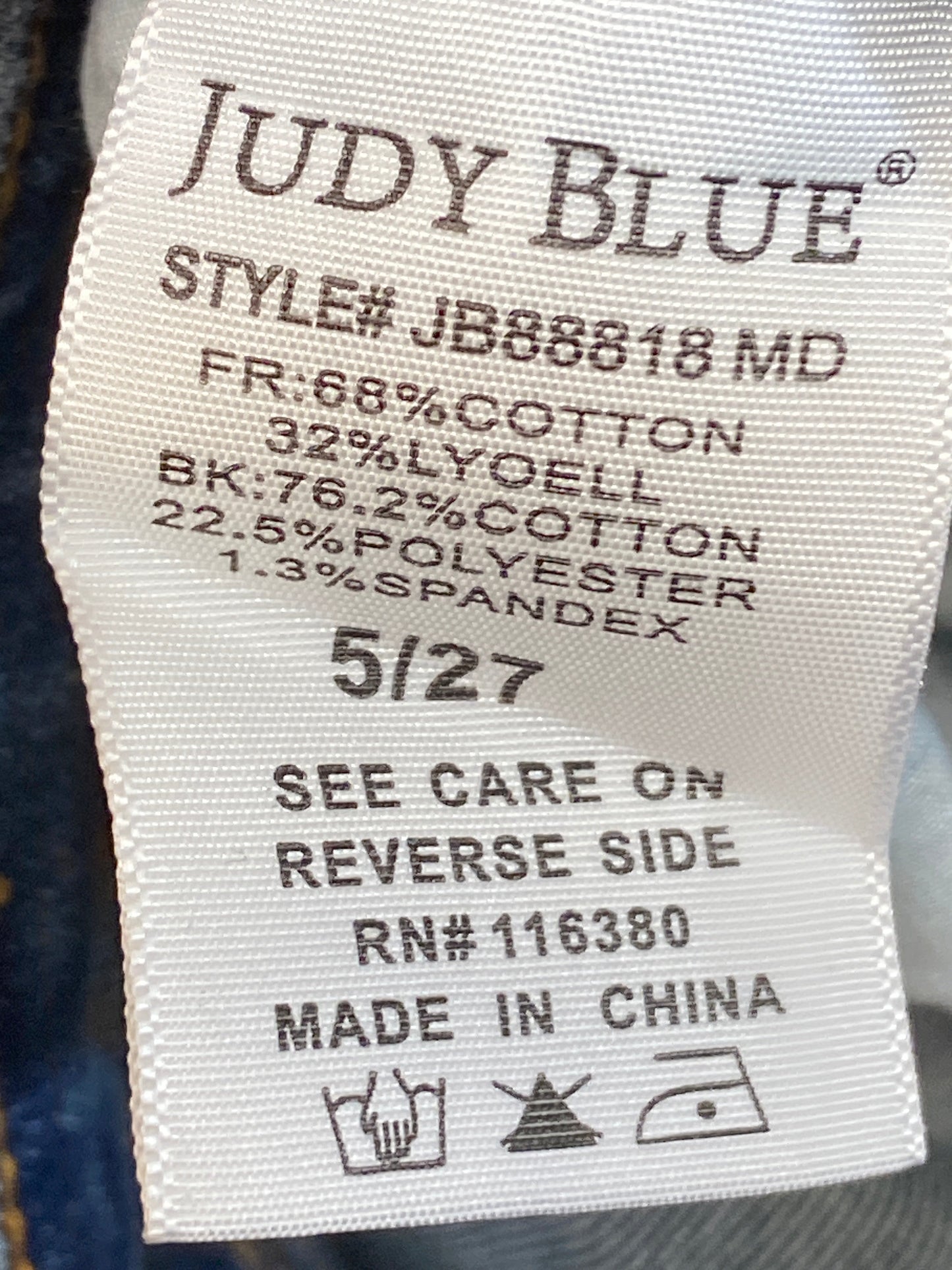 Jeans Boyfriend By Judy Blue In Blue Denim, Size: 5x