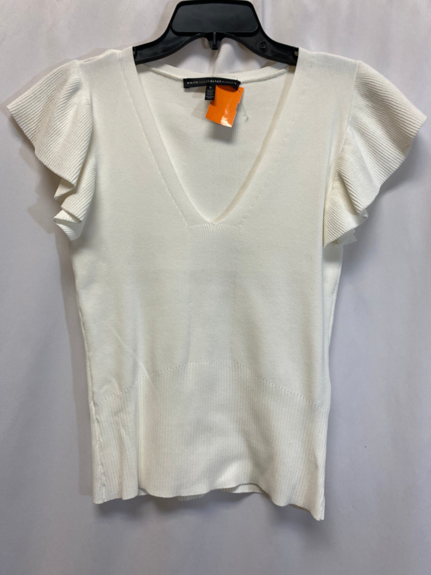 Top Short Sleeve By White House Black Market In White, Size: S