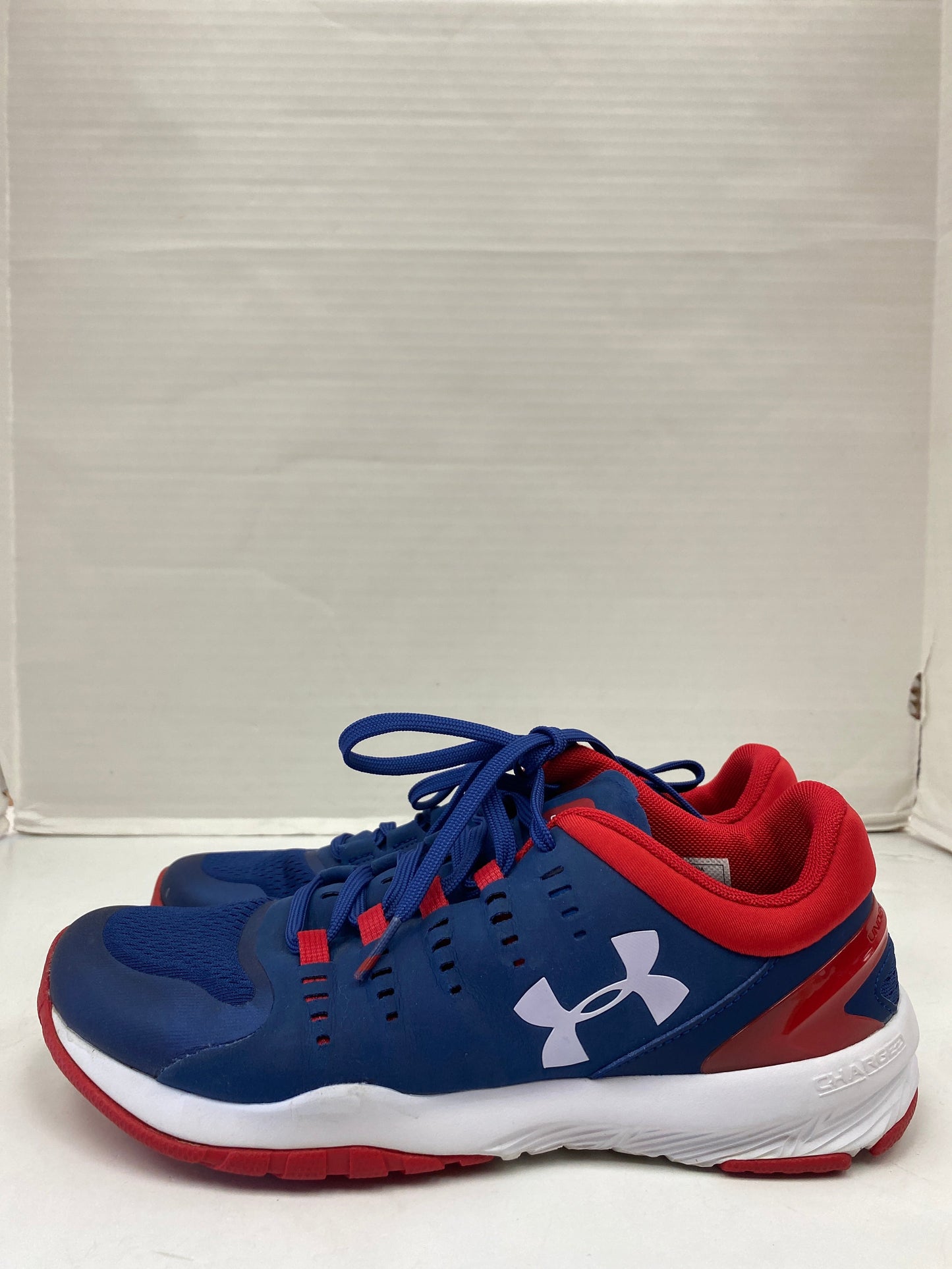 Shoes Athletic By Under Armour In Blue, Size: 8