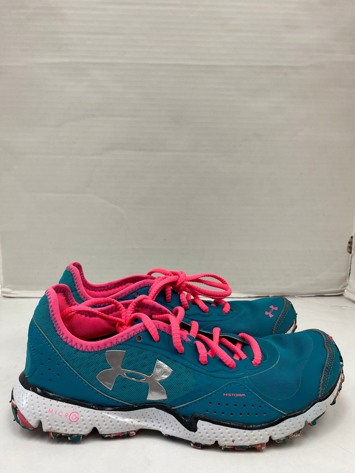 Shoes Athletic By Under Armour In Teal, Size: 8