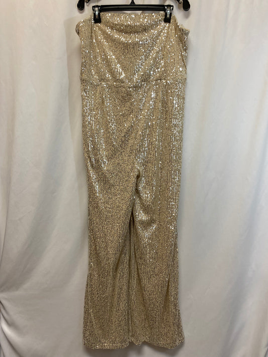 Jumpsuit By Fashion Nova In Gold, Size: 3x