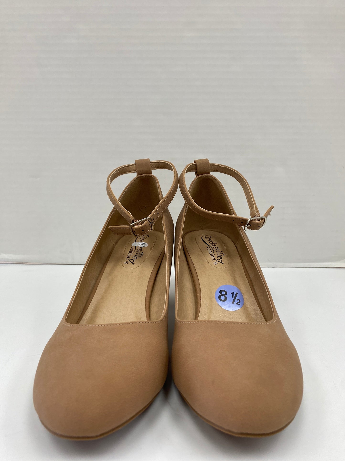 Shoes Heels Block By City Classified In Beige, Size: 8.5