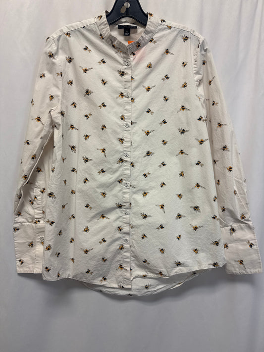 Top Long Sleeve By Target In White, Size: M