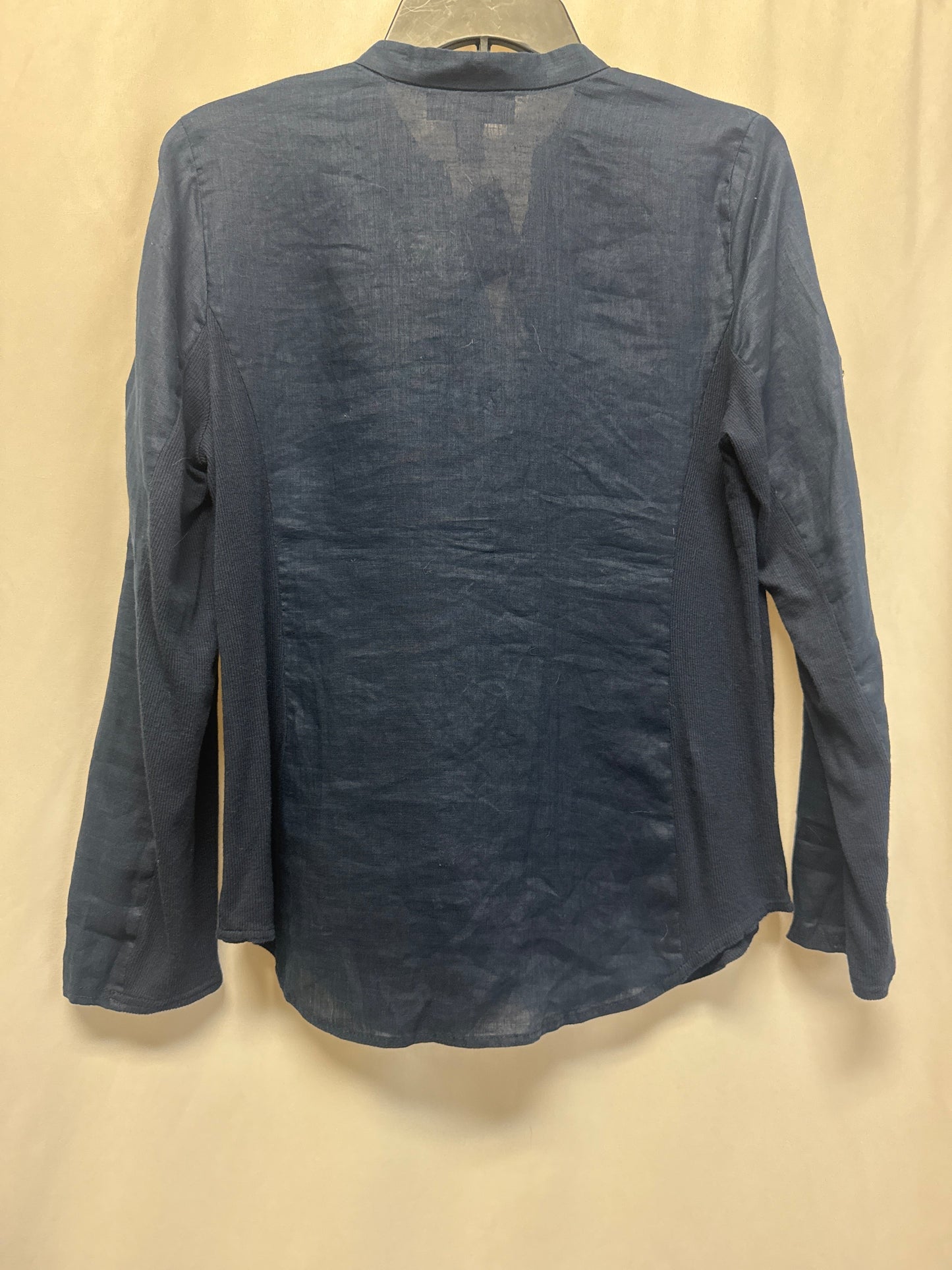 Top Long Sleeve By Inc In Blue, Size: Mp