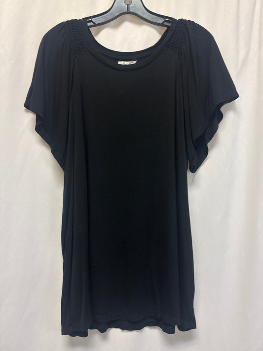 Top Short Sleeve By Maurices In Black, Size: Xxl