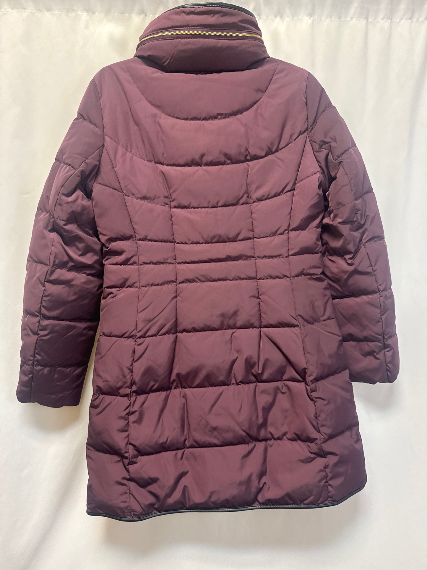 Coat Puffer & Quilted By Cole-haan In Purple, Size: S