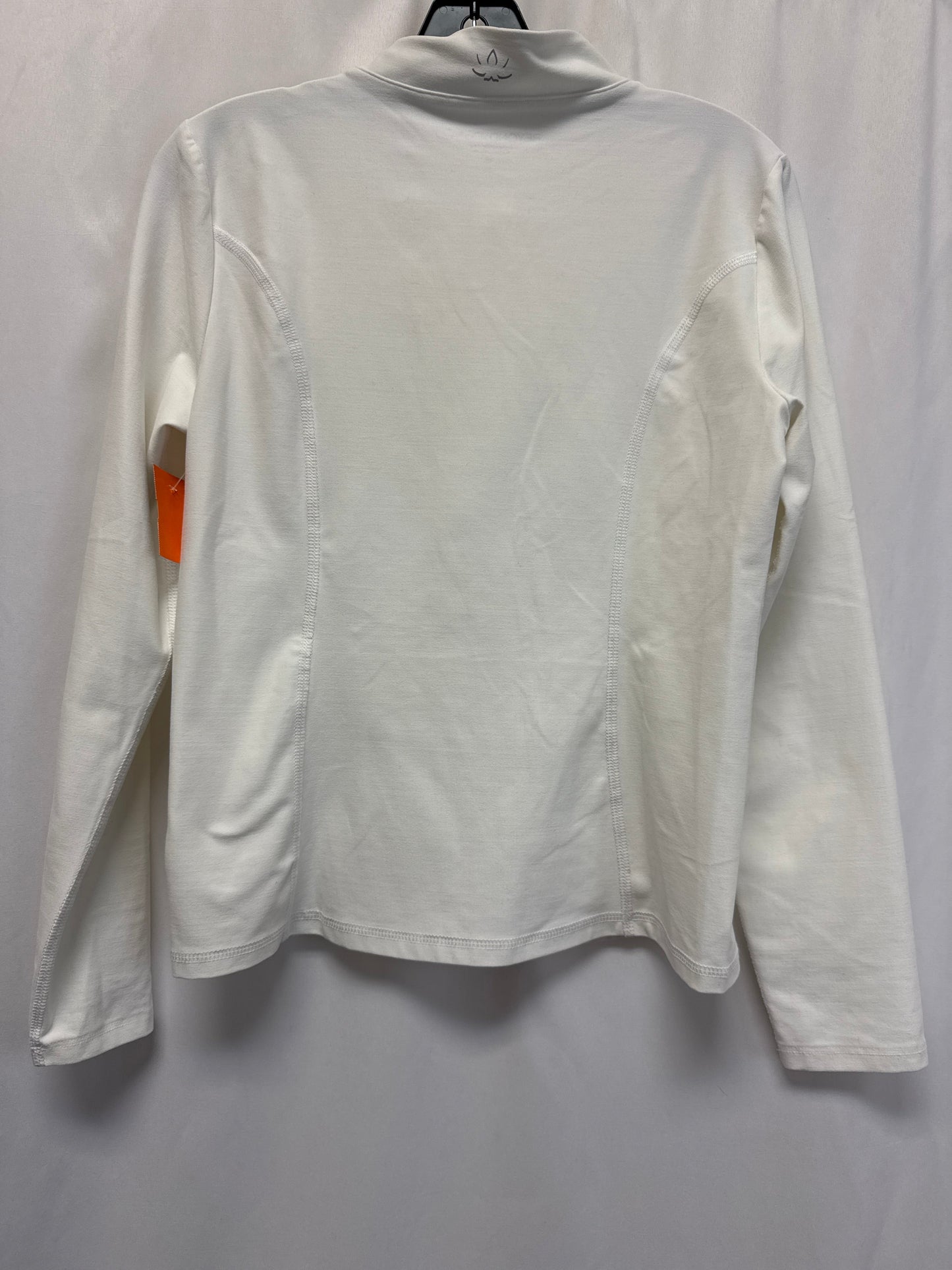 Athletic Jacket By Clothes Mentor In White, Size: M