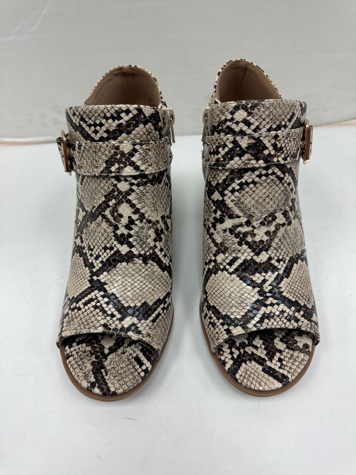Shoes Heels Block By Clothes Mentor In Snakeskin Print, Size: 8