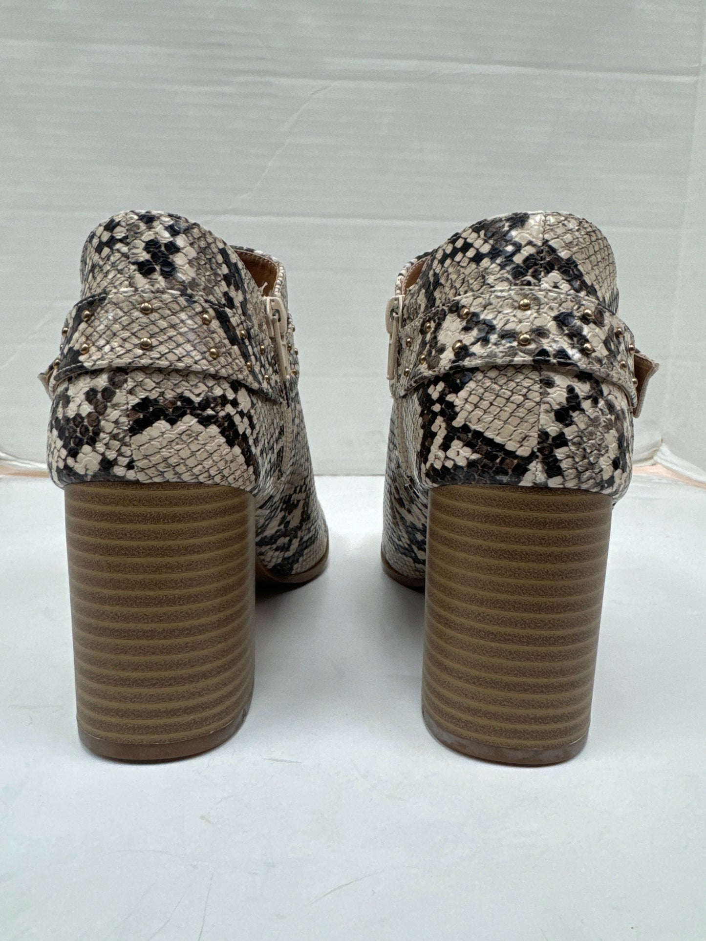 Shoes Heels Block By Clothes Mentor In Snakeskin Print, Size: 8