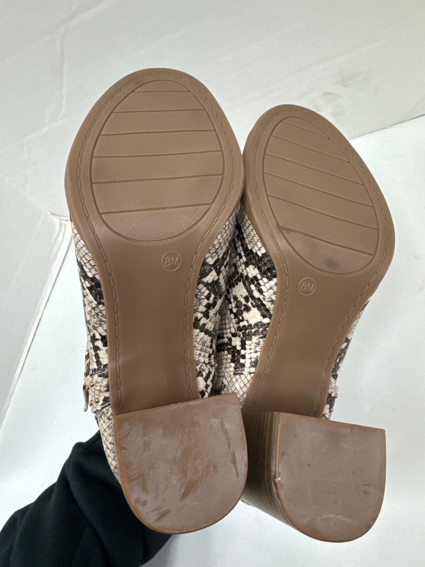 Shoes Heels Block By Clothes Mentor In Snakeskin Print, Size: 8