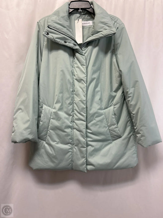 Coat Puffer & Quilted By Calvin Klein In Blue, Size: S