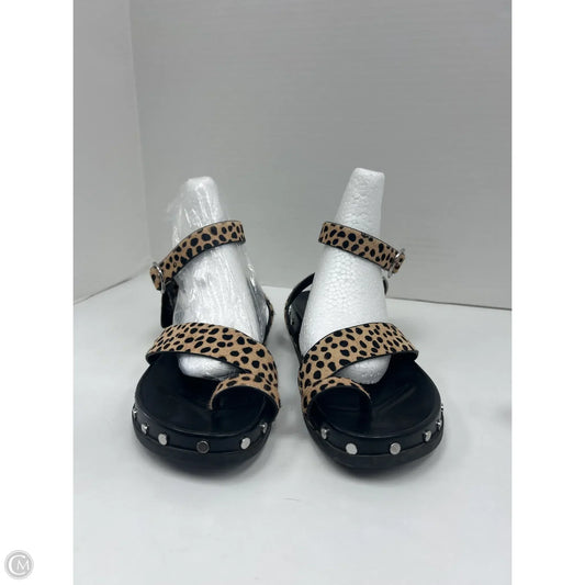 Sandals Flats By Gianni Bini In Animal Print, Size: 9