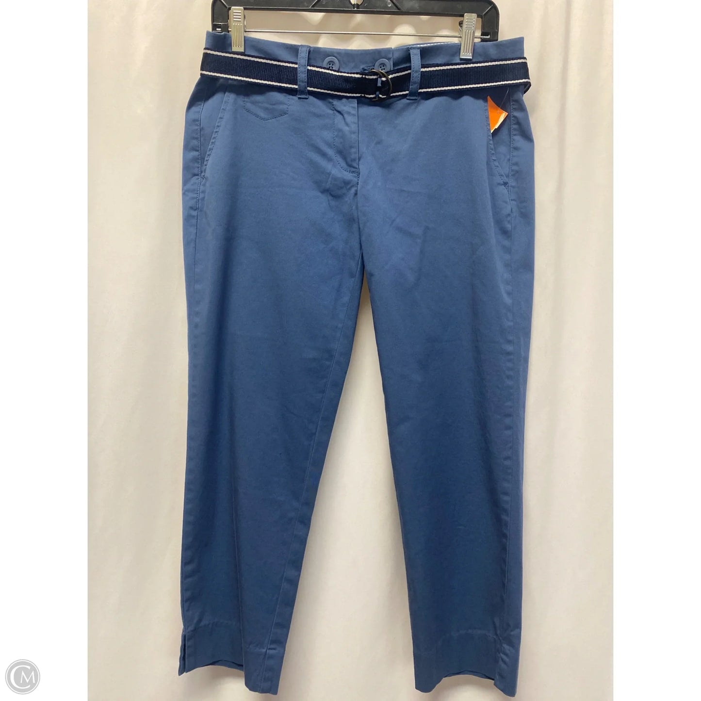 Pants Cropped By Tommy Hilfiger In Blue, Size: 6