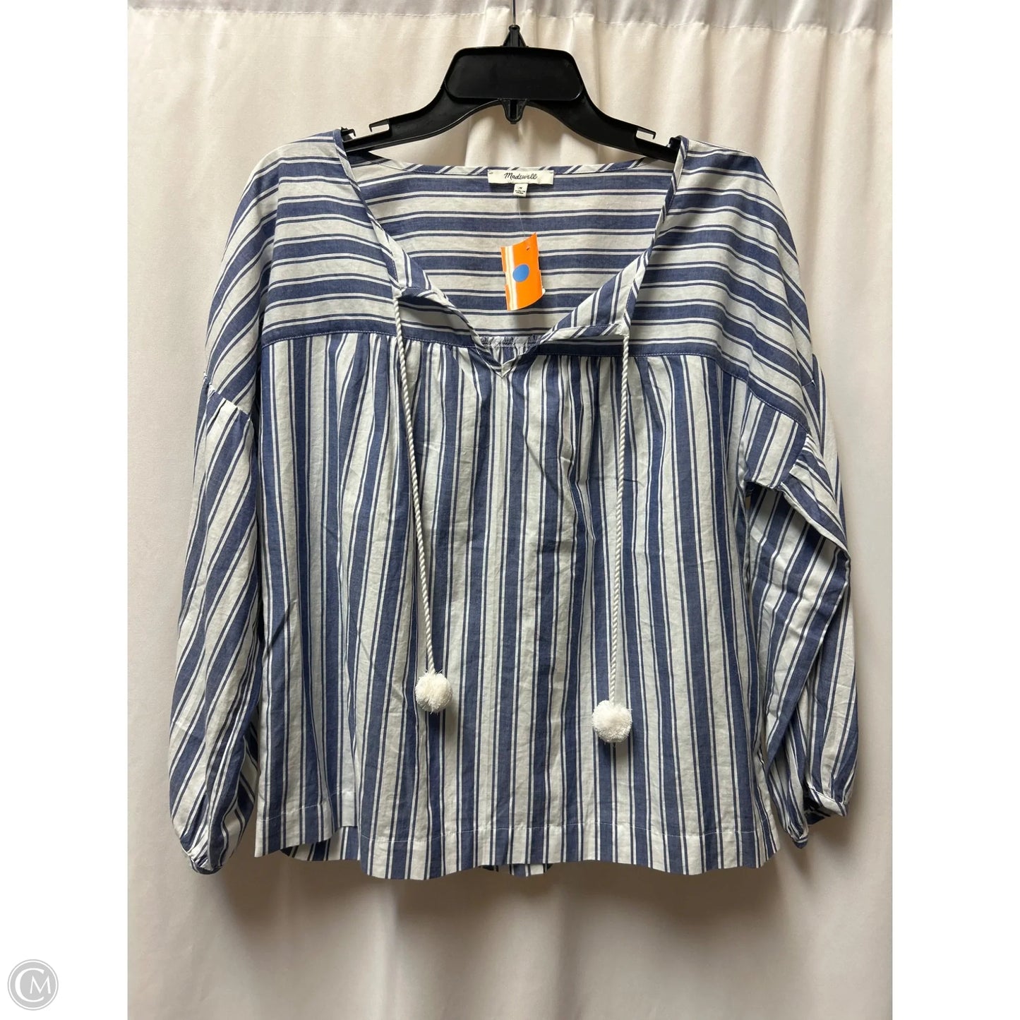 Top Sleeveless By Madewell In Blue, Size: M