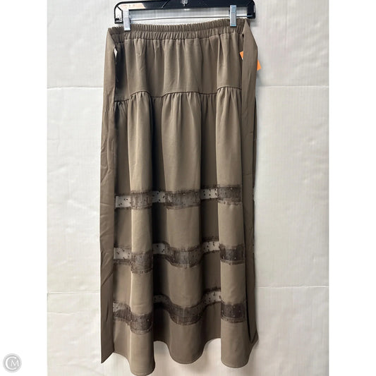 Skirt Maxi By Clothes Mentor In Brown, Size: S