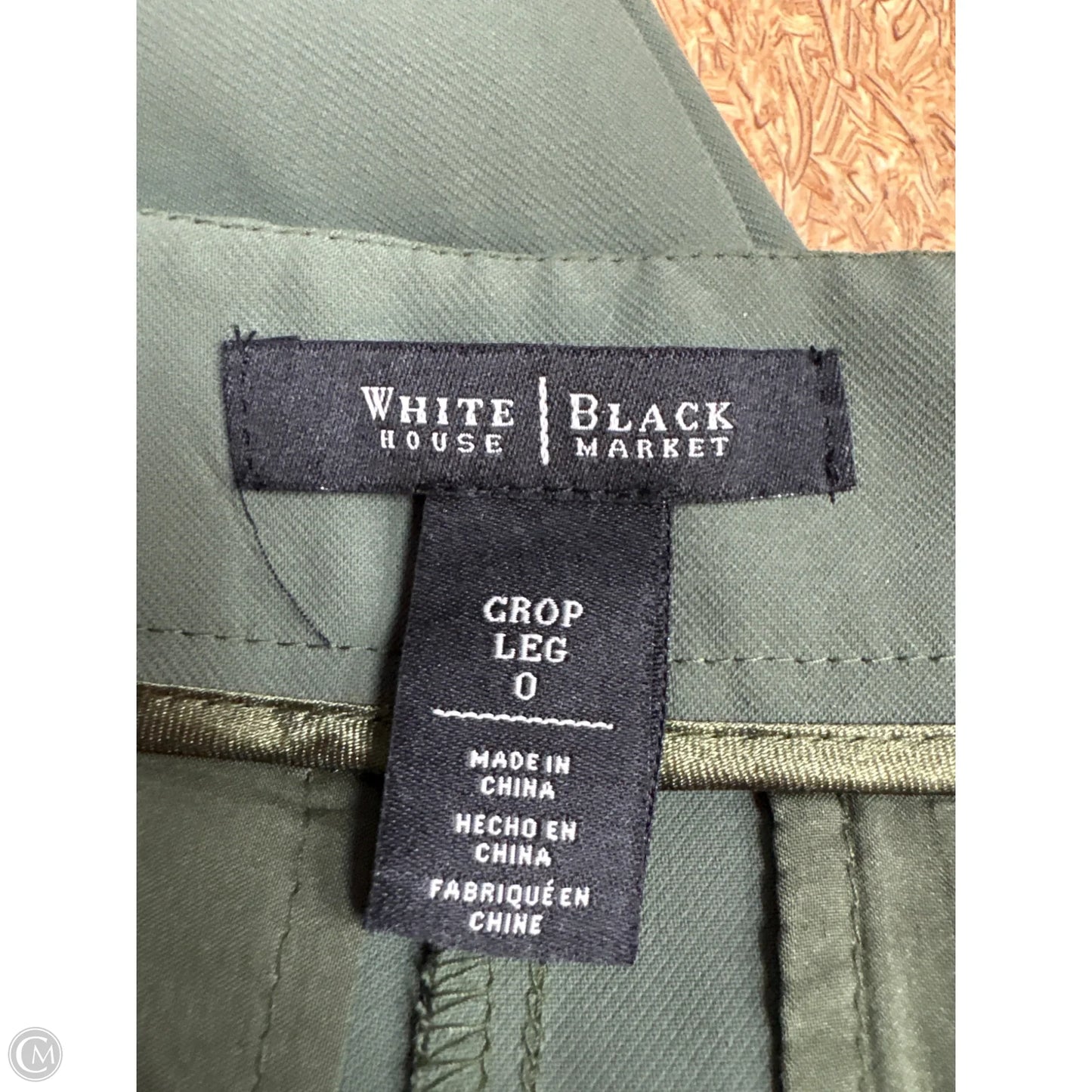 Pants Cropped By White House Black Market In Green, Size: 0