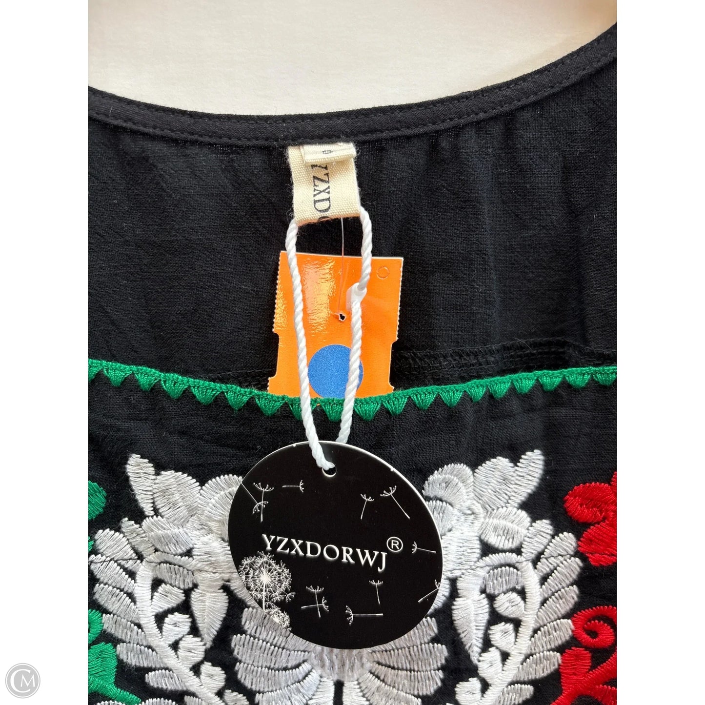 Top Short Sleeve By Cmf In Black, Size: S