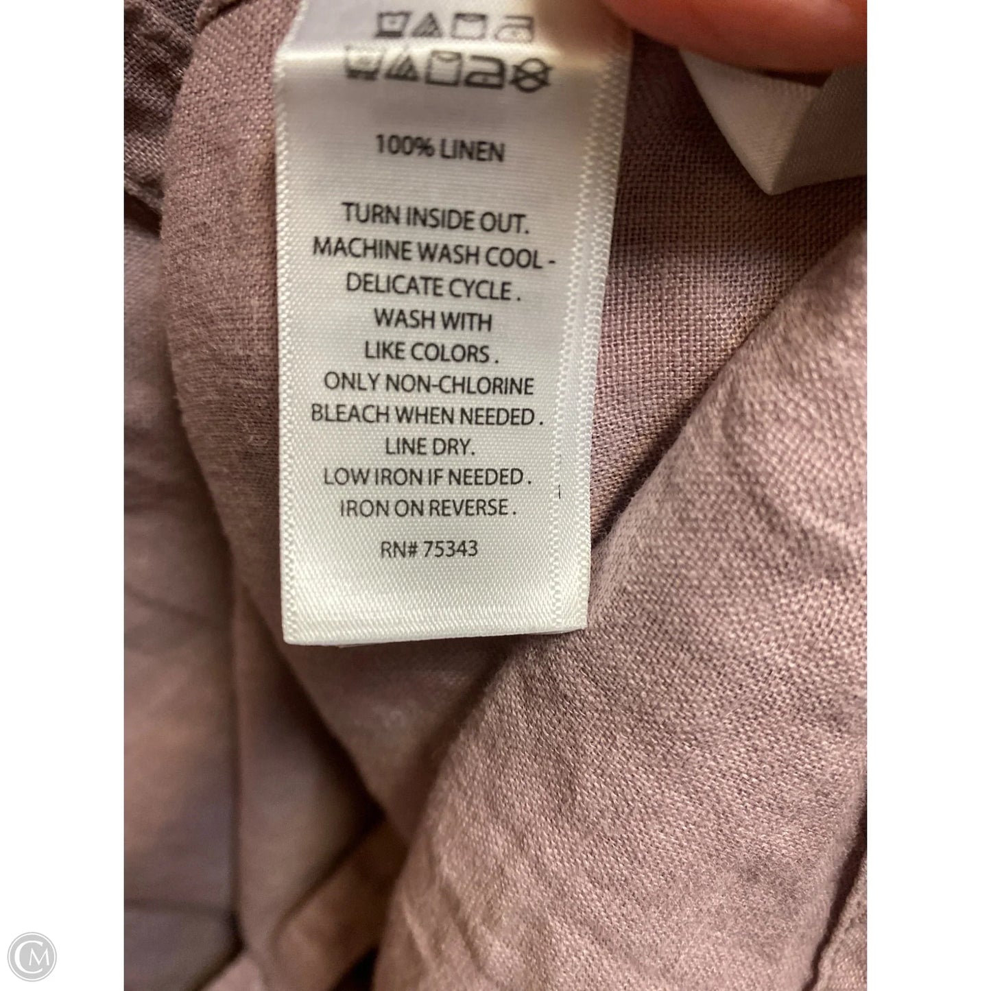 Top Long Sleeve By Sigrid Olsen In Purple, Size: M