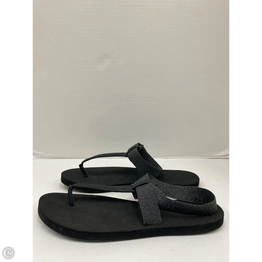 Sandals Flip Flops By Reef In Black, Size: 10