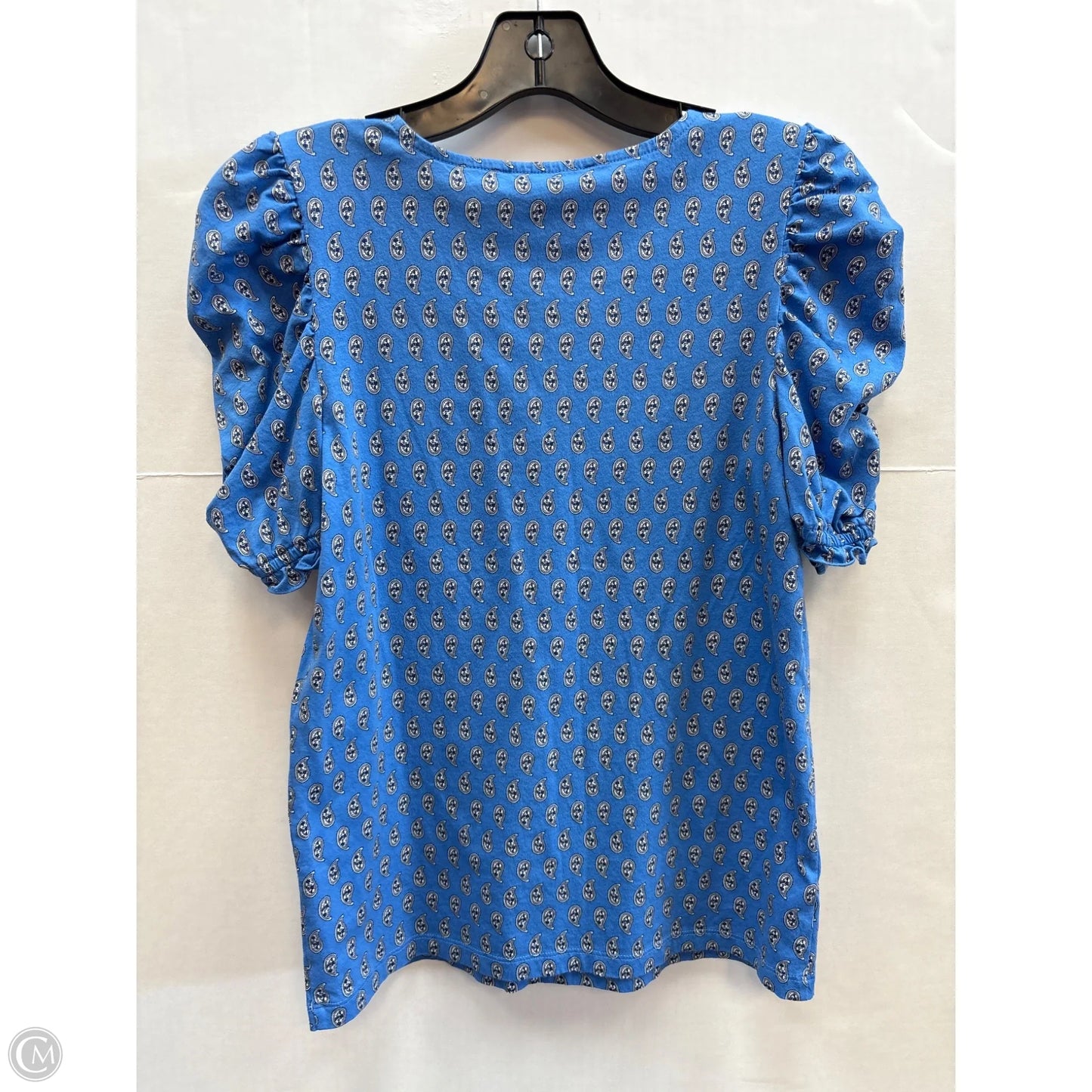 Top Short Sleeve By Loft In Blue, Size: Xs