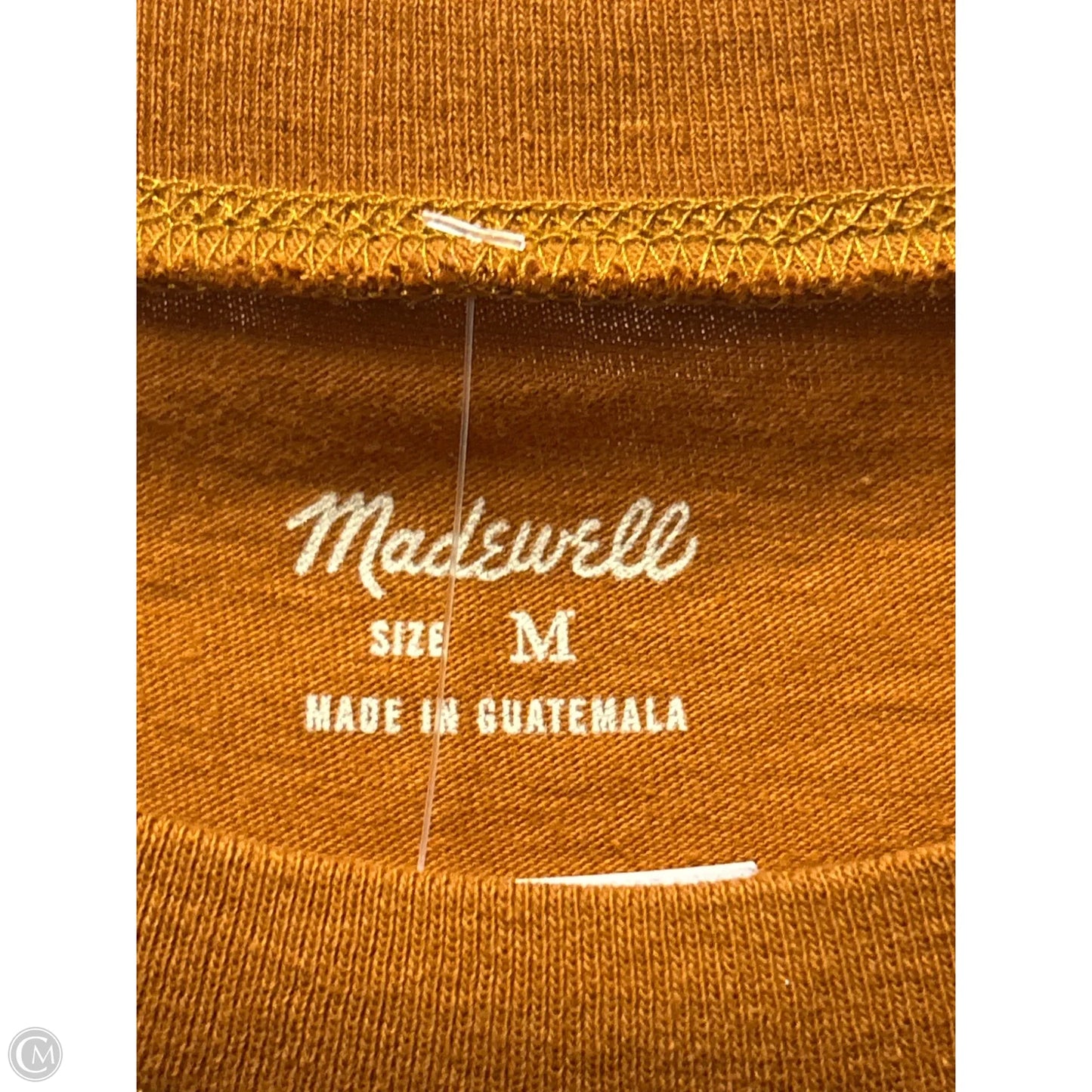 Top Short Sleeve By Madewell In Brown, Size: M