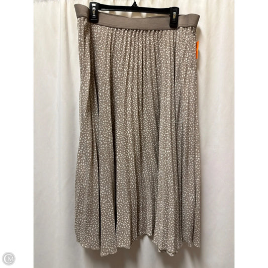 Skirt Maxi By Vince Camuto In Brown, Size: Xxl