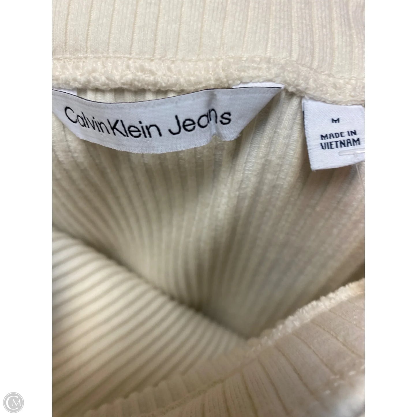 Skirt Midi By Calvin Klein In Cream, Size: M