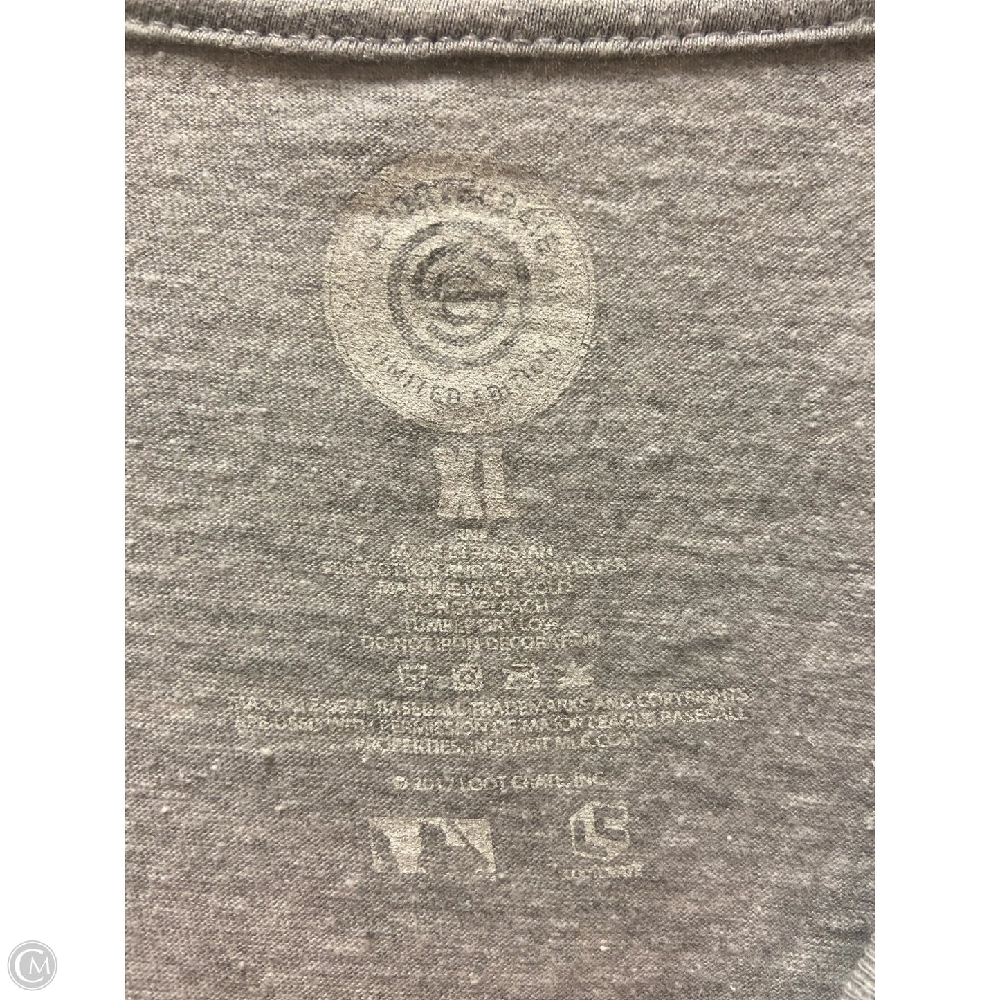 Top Short Sleeve By Cmf In Grey, Size: Xl