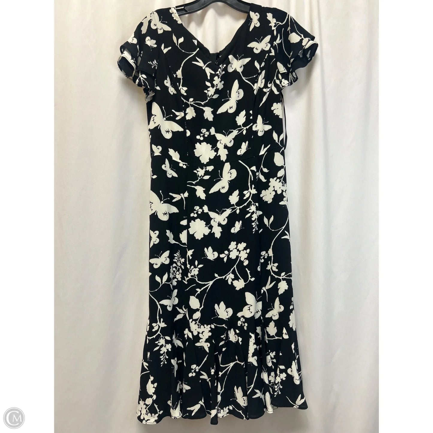 Dress Casual Maxi By Talbots In Black & White, Size: Xs