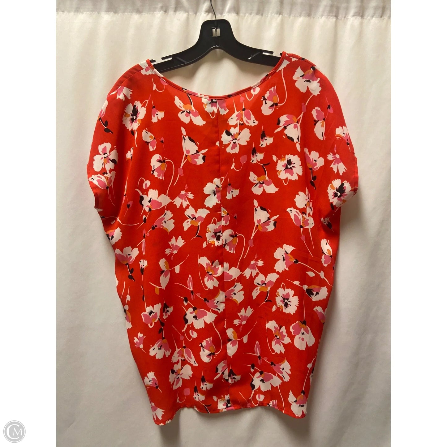 Top Short Sleeve By Bobeau In Red, Size: S