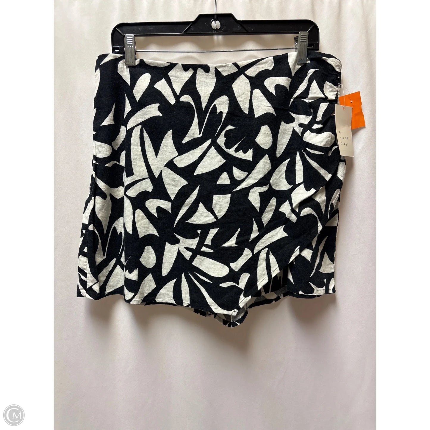 Skort By A New Day In Black & White, Size: 12