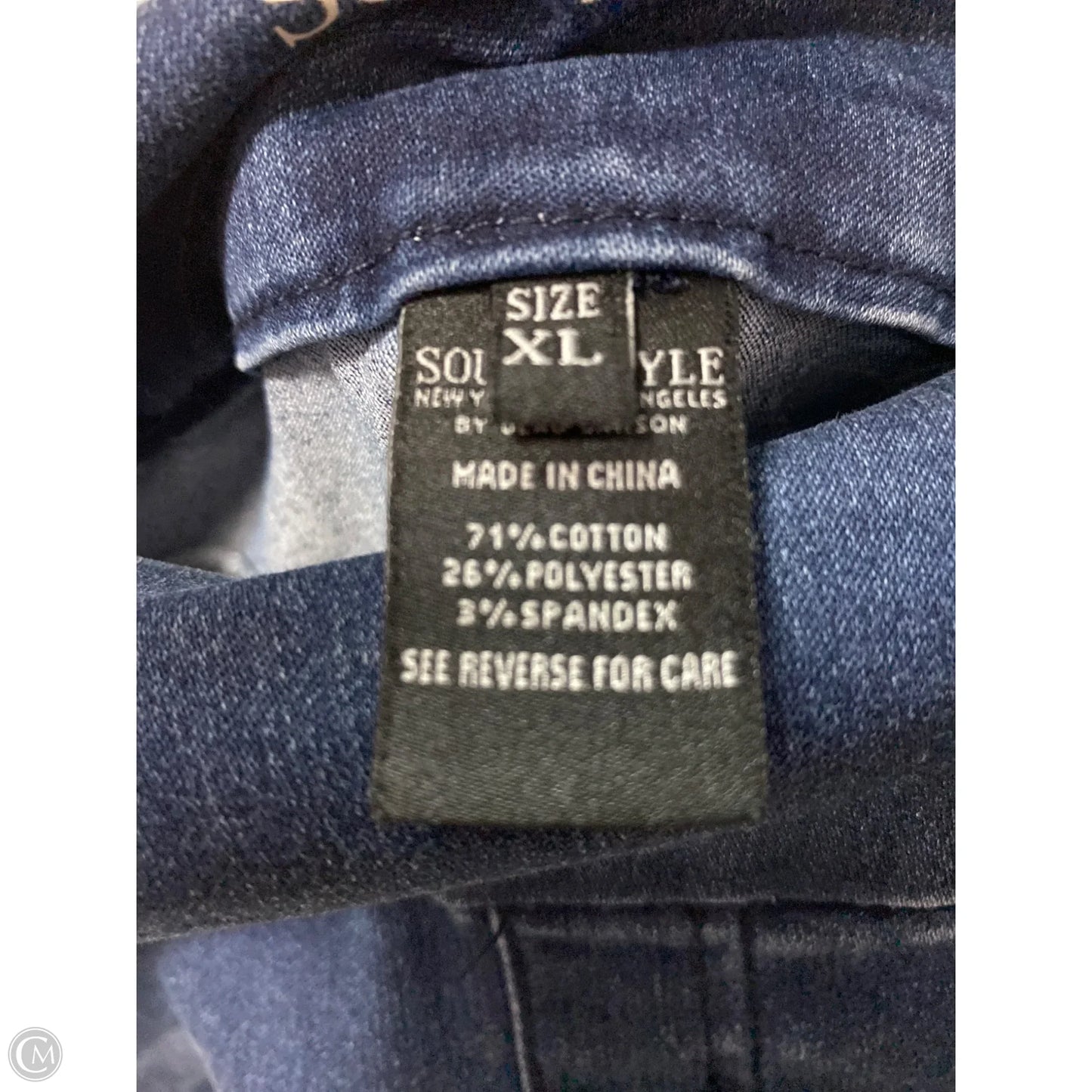 Shorts By Clothes Mentor In Blue Denim, Size: Xl