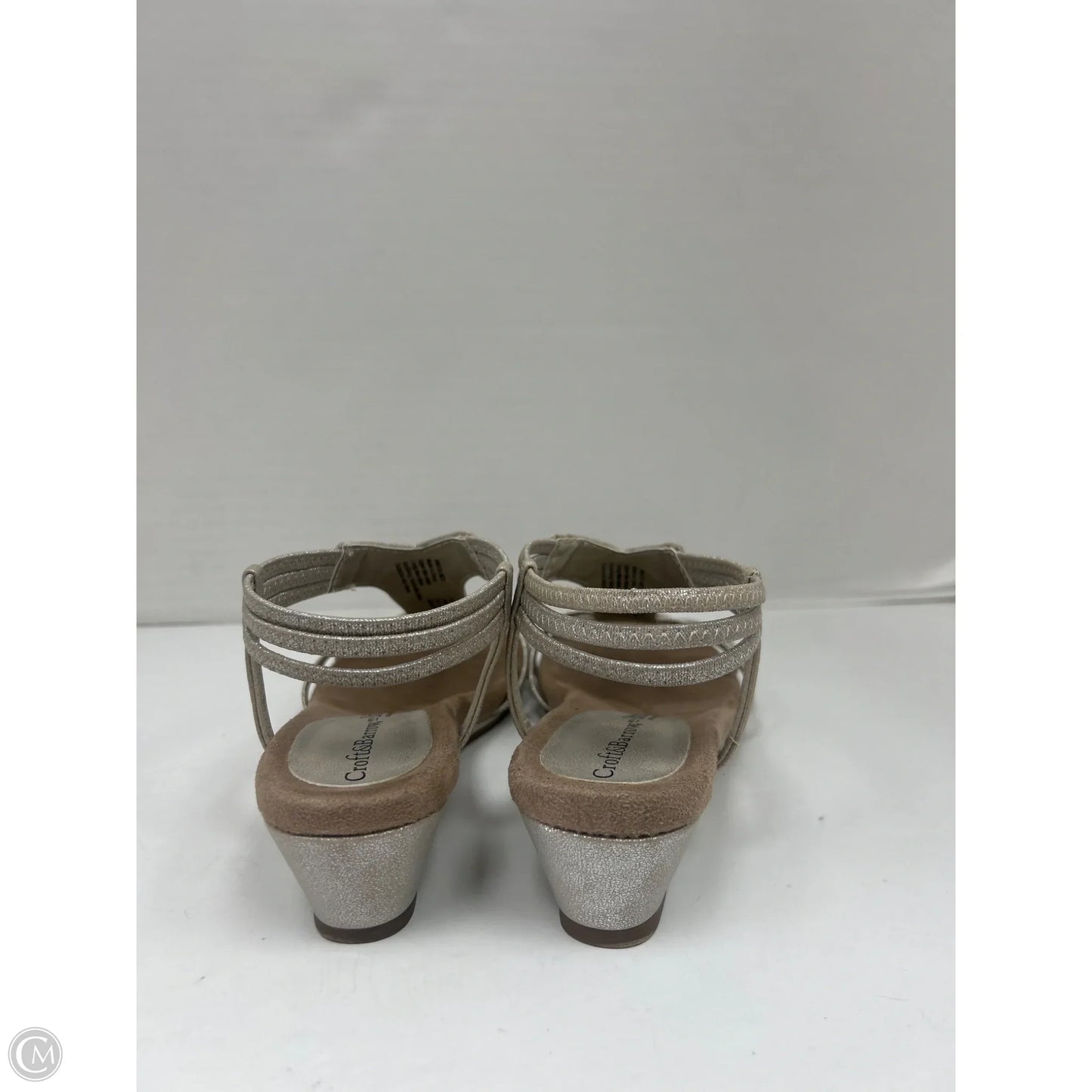 Sandals Flats By Croft And Barrow In Gold, Size: 6.5