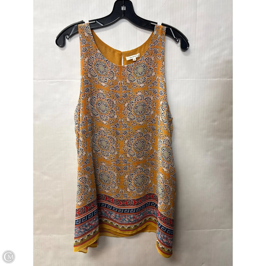 Top Sleeveless By Max Studio In Yellow, Size: L