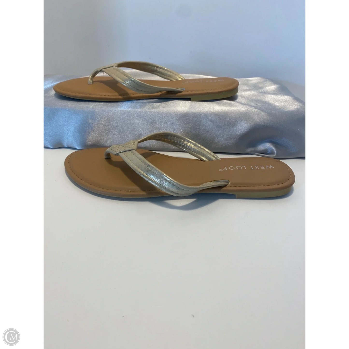 Sandals Flip Flops By Cmf In Gold, Size: 7